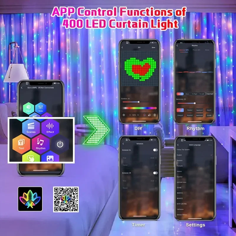 Smart Curtain Lights