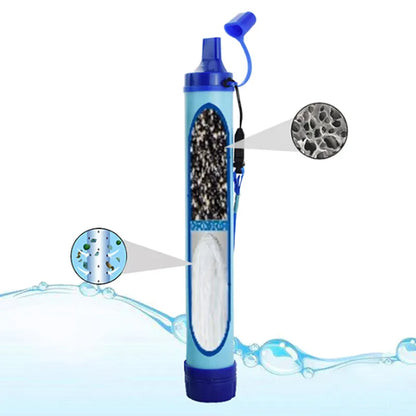 Portable Outdoor Emergency Direct Drinking Water Filtering Tool Disinfection Individual Water Purifier Filter Straw